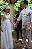 I was five months pregnant when I walked down the aisle and this dress was absolute perfection. I felt so elegant and beautiful in it!! I would highly recommend!! - Erica
