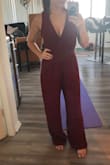 This fits so amazingly! I will have to get it hemmed because I'm short but I LOOOOVE this jumpsuit!

It looks better in person. - AMANDA S.