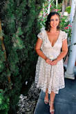 I can't even begin to say how much I LOVED this dress for my wedding. It did run a little large especially in the shoulders. I had it altered to adjust and cups sewn in. I have received so many compliments. It's a perfect dress for a simple Vegas elopement. - Rachael W.