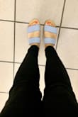 These sandals are super cute and overall comfortable to wear. They were exactly what I was looking for. I ordered a size 7 and it fit perfectly. - Monica O.
