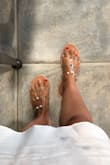 I love them however, I feel like my heel hangs off the back a bit. I'm not sure if it's because of the plastic straps, maybe they will stretch over time. For the price you can't beat it. They go with everything and are comfy. - Erika C.