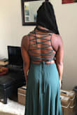 I love the back. It's the surprise element. I thought it would be too much for the wedding, but the bride loves it. It is just perfect for her special day. - Briana C.