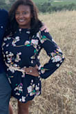 I ordered this for an evening outdoor dinner because I thought it would be chilly. I was iffy about it because I'm petite but I have a very large chest. Sometimes a shift dress is not ideal if you have a large chest and thinner legs. Think paper sack. I belted it for a little shape and it was comfortable even though it was over 90F all through the evening. I got tons of compliments. - Tinina P.
