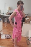 I love it. Idk what else to say. Flirty and super feminine. It shows off all the right things/curves/places in just the right amount. Well made and runs on the small side....There's a possibility one might need two sizes up. - Corrina O.