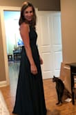 I shopped locally, tried on friends dresses and finally ordered several from Lulus! After 27 dresses total, I feel so comfortable in this dress. I was concerned about the back being totally open but the wedding is outside in September in south Louisiana. - Lalanne L.