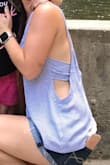 This is a really cute sexy top. It's also comfortable and soft. It's great for hot summer days. My husband really loves it too which is a bonus - Jessica D.