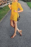 Lots of compliments, especially on the color, but at 5'9 this was *almost* inappropriately short. - Candace H.