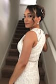 A perfect fit on me. The dress wasn't to tight or to short. - Shannon M.
