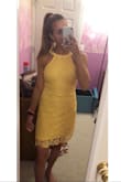 Absolutely in love with this dress! I was nervous ordering offline because I never find clothes that fit me or look the same when I get them, but Lulus is unbeatable. The dress came perfectly fitted for my size and the length is just right for a wedding. The material isn't like those other cheap dresses you find online, so this was totally worth the money spent. It also came the day AFTER i bought my dress even though it said 7-10 business days.I am obsessed with this dress and cannot wait to wear it for my cousin's wedding next weekend! - Kaitlyn M.