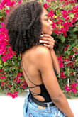Hands down, my favorite purchase EVER from Lulus. A small suited me well and the stretchy and light material makes this top perfect for a summer evening out! Wore it with no bra and it didn't look s****y. Loved this top. - Beatrice D.