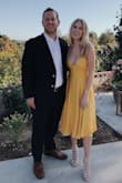 I really love this dress and the color! I will admit if I had a butter bigger chest, I would have been falling out. So if you are bigger than a B cup I'd get a M. :) - Brynne F.