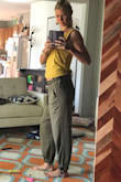 I love these pants. The material is soft and of good quality. I would typically wear a small but am 4.5 months pregnant and these are stylish and comfortable! - Amber L.