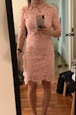 The dress fit me perfectly! I ordered a size small. It's not stretchy or anything so be aware of that! I love it though, it's such a pretty dress. I'll be wearing it to a wedding! - Phi N.