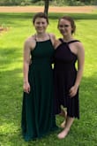 I bought this dress to wear in my brother's wedding and I absolutely loved it!! It was so comfortable and I LOVE the back!! It was a little long but I am pretty short so that was expected! - Faith B.