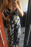 I love the slits in this, it makes it day and night wearable. The length of the medium was perfect, but the top is a bit revealing and loose since I have a smaller chest. I wore a little jean jacket over it and got so many compliments on it. - Ashley F.