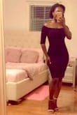 I feel like a whole baddie when I wear this dress! Absolutely stunning! The material is amazing. I definitely plan on buying more. - Syndie P.