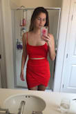 Happy with the way this dress turned out! Planning to wear to Vegas for a fun night out. Fits nicely with the perfect stretch. - Melinda T.