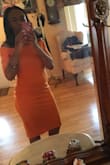 I bought this dress in orange for the Final Sale price and I love it! I couldn't imagine spending the full price; however for what I paid (not much) it's amazing! I love the dress and the color! It's great! Buy it when it's on sale! I'm coming back for the green! - Jasmine S.