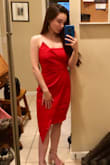The cut of this dress is incredibly flattering and unique. It's a great dress for going on a dinner date or attending a Christmas party! I'm very petite in height and frame but the dress is still the perfect length and fit. - Sarah U.