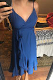 I'm so skeptical but I made the jump and LOVE this dress!! I don't usually buy online dresses unless I know they will be long enough and fit me in the right places. This is one of those dresses that really fits anyone because it's a wrap dress, you can loosen and tighten as much as you need all the way around the waist! Has adjustable straps too!!! - Claire H.