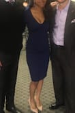 This dress fits in all the right places- I always get compliments when wearing it at work. - Br W.