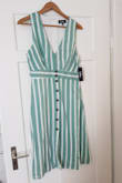 I ordered M before I lost my baby weight, so now I am S:) the size of the wast line (of the dress) is 78 cm. - Neringa M.