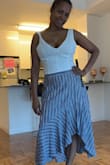I bought the skirt for my next vacation. The skirt is perfectly fit, the quality is very good. I would strong recommended the skirt. - Delsy V.