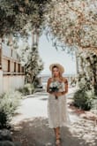 I wore this for my courthouse wedding. Love it! Fits perfectly! I think having a pocket is not necessary. It makes it a little baggy on the side. But that's the only observation I would do about this dress. Definitely recommend! - Laila R.