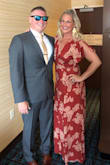 So comfy and light. This was perfect for the farm/barn wedding we attended. It ties inside and wraps outside allowing you to loosen or tighten as much as needed for a perfect fit. This fell about an inch off the floor while wearing 3" heels (I'm 65"). Such a great dress for so many different occasions. - Alycia C.