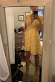 I am in love with this dress. Ordered it for a wedding and can not wait to wear it! It fits perfectly and is very comfortable. It looks great and it would work for any size. I am tall and it's hard to find a dress that isn't too short. Very impressed with what I got for the cost. - Laura S.