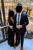 This dress is incredible. Bought to wear to a downtown Chicago wedding. Received sooo many compliments. I did have to hem the bottom since I'm 5'3" but it wasn't a big deal! The dress is beautifully made and I was so comfortable all night! Didn't have to wear a bra and had room for a food baby. ;) If you are questioning sizing, definitely get the size that matches your upper body and waste, because there is plenty room for hips. Get this dress, you won't regret it! - Natalie G.
