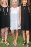 This dress was absolutely perfect! I wore it to ask my girls to be my bridesmaids! Only thing is the material wrinkles SUPER easily, but it didn't bother me! - Faith M.