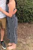 Absolutely obsessed with this jumpsuit. It was the first jumpsuit I've ever bought or worn- I usually stay away because they just don't fit my body type well, but this one is perfect! Bonus: it has pockets. - Haley H.