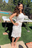 I wore this dress to a bridal shower where we all had to wear white and the dress stood out. It's simply gorgeous. Fits perfectly and compliments the body and hides things we all don't wanna show. - Sarah Y.