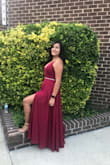 I wore this dress to a wedding, and it was perfect!! I got compliments throughout the whole night. The only problem is the length of the dress is too long. Since I love to wear low heels 3" (Lulus beige heels Style 667472) I had to cut the length of the dress, and it still gives me the same beautiful look. Good quality, it's very beautiful. I'm definitely going to buy another one but in a different color. - Diana