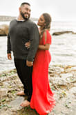 Bought this dress for my engagement pictures. I wanted something that would pop, and this dress was perfect! It is lightweight and flowy. I was worried about it being see-through, but it came with an extra lining. I only with the lining was a little longer...Amazing quality, perfect material. - Pamela D.