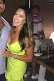 Love this dress! Got tons of compliments. Shows a lot of bust, but in a good way. Material is thick and has some stretch so not see through. I ordered my true size and it was perfect. - Amber D.