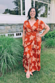 I wanted a floral maxi dress for a summer wedding- this was perfect! Loved the wrap, and the light weight material- it was 100 degrees the day of the wedding, and I didn't totally sweat out my hair and make up. Also received so many compliments! - Karen R.