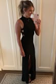 I absolutely loved this dress! It's elegant with a hint of sexy. It was perfect for a black tie wedding. I'm typically a small in most items from here, but I ended up having to return the small for an XS because the chest area was baggy. - Jenna H.