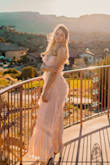 I wore this dress to prom and it was gorgeous! Just a warning to women with full chests, it is very revealing! - Kate W.
