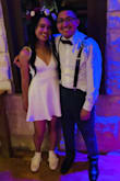I wore this for my wedding reception and it was so cute. It is a tad short so I had to wear shorts underneath. I wore it with white converse and it was adorable. I bought one in a forest green color as well! - Kellina S.