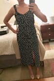 I saw this dress and got excited as I realized there were multiple ways to style it, yet when I received it I was sad to find out that it runs big. But, since I can't return it for a smaller size I'll have to pay to have it altered, which I'm kind of bummed about seeing how I got it at such a great price. Overall it's a cute dress & I can't wait until it fits me properly... I'll add updated photos once it's been altered. - Noelle B.