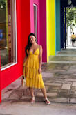 I got a size XS and if fits me perfectly! The fabric and color are absolutely gorgeous! - Cristina M.
