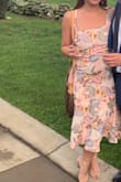 Wore this for a hot wedding in July! It was loose fitting and I didn't even have to wear a bra! I got so many compliments on it - Paige E.