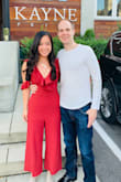 This jumpsuit is simply beautiful! The color is stunning and it fits perfectly! I received so many compliments wearing this and I did not want to take it off. The ruffles along the neckline and arms adds a cute feminine touch to the outfit. Can't wait for another opportunity to wear this again! I am usually a small and I think this jumpsuit fits true to size. - Annie C.
