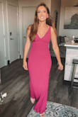 This dress is extremely elegant! I wore it to a black tie event, and it was extremely comfortable all night. (AND it only shipped to me in two days when I thought it would take two weeks!) The Lulus team is on it!

With dresses, I usually wear a small (or a medium so it fits my booty correctly) but I'm small chested, so it can be a struggle finding a dress that compliments both parts of me. 

Thank goodness I read the reviews, because the XS was perfect! Still a tiny bit loose in the chest, but that was to be expected. It fit like a glove everywhere else, though! I didn't need to get it hemmed or anything. I just threw on 3 inch heels and was good to go! 

The color is my favorite part. It's absolutely stunning! I can't wait for my next Lulus order to arrive! - Caroline B.