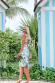 Perfect vacation dress but I'd go a size up. I wear M but it felt little too tight. Would use some room while wearing it. Other than that perfect dress - Malgorzata S.