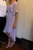 This dress, although a little big, looked amazing. It was perfect for the wedding I attended! The length is perfect for my height but my friend who is 5'6 found that the dress was too long. Love the color too! I got a small but wish I had gotten an xs. - Kyleigh K.