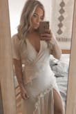 I got this dress for my bridal shower, and I'm obsessed and can't wait to wear it! Great quality, fits perfect. Almost got a medium but glad I didn't. Light and flowy... love love love it! - Sylvia W.