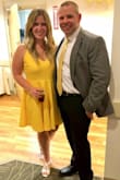 This dress is so flattering! I bought this for a summer wedding and got SO many compliments on it. It's a nice material without being too heavy. The flower detail gives the dress a girly and elegant look. The yellow color is fun and really made me stand out. HIGHLY recommend buying this dress! - Casey S.